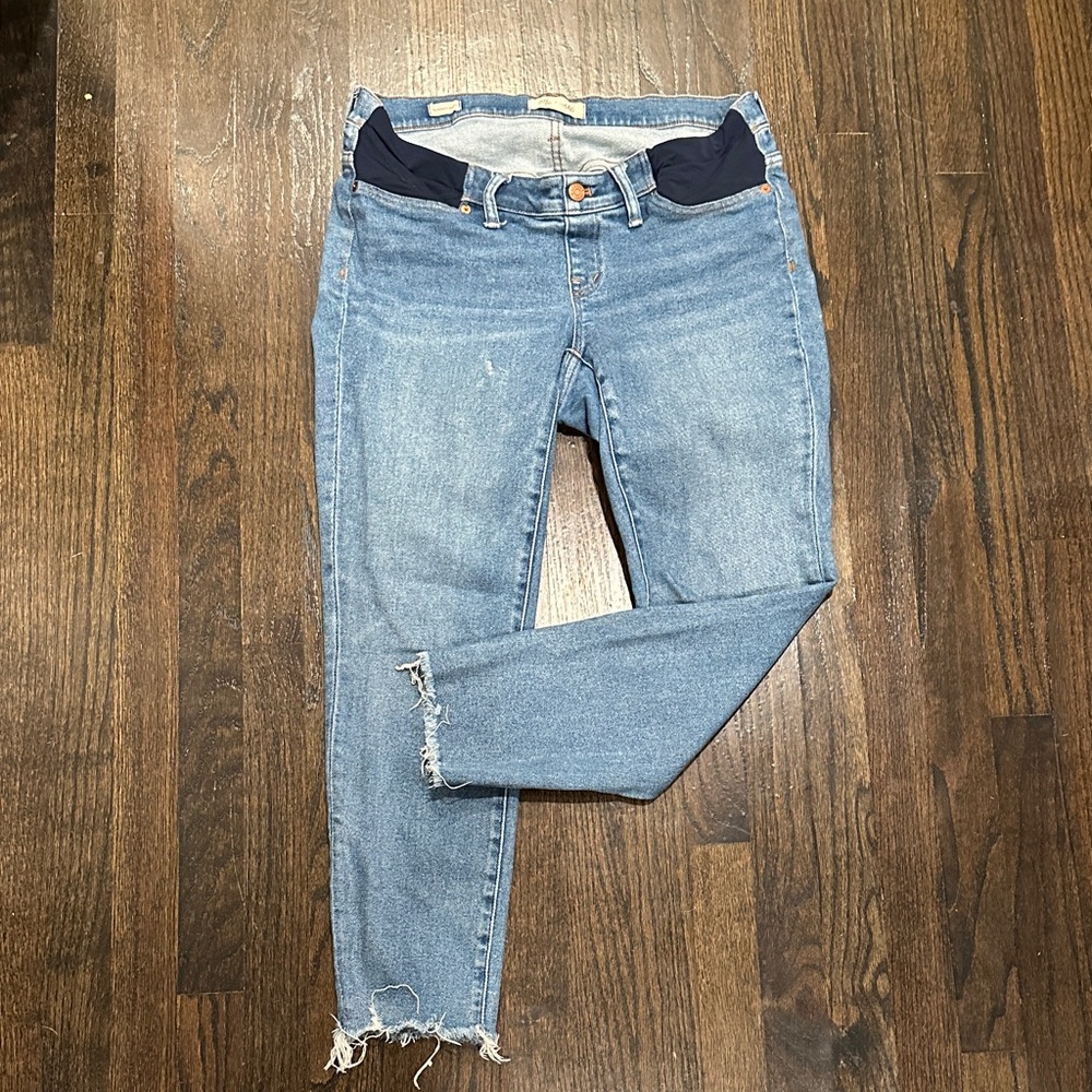 Madewell MATERNITY Light Blue Ankle Jeans. size 31